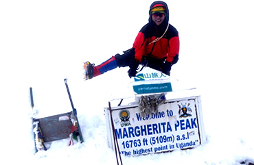 Margherita Peak of the Rwenzori mountains